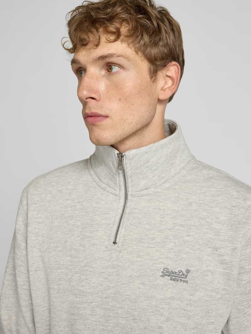 Superdry Sweatshirt met schipperskraag en logostitching