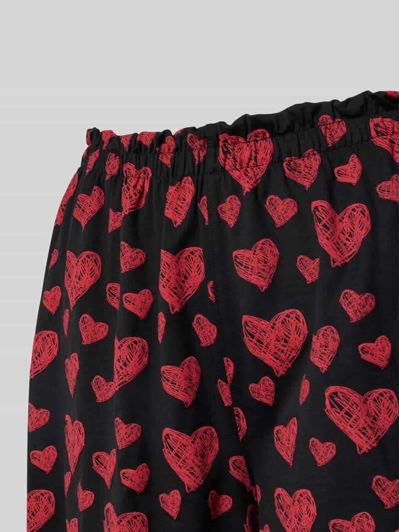 HUGO Korte regular fit pyjama met motiefprint model 'NIKKA'