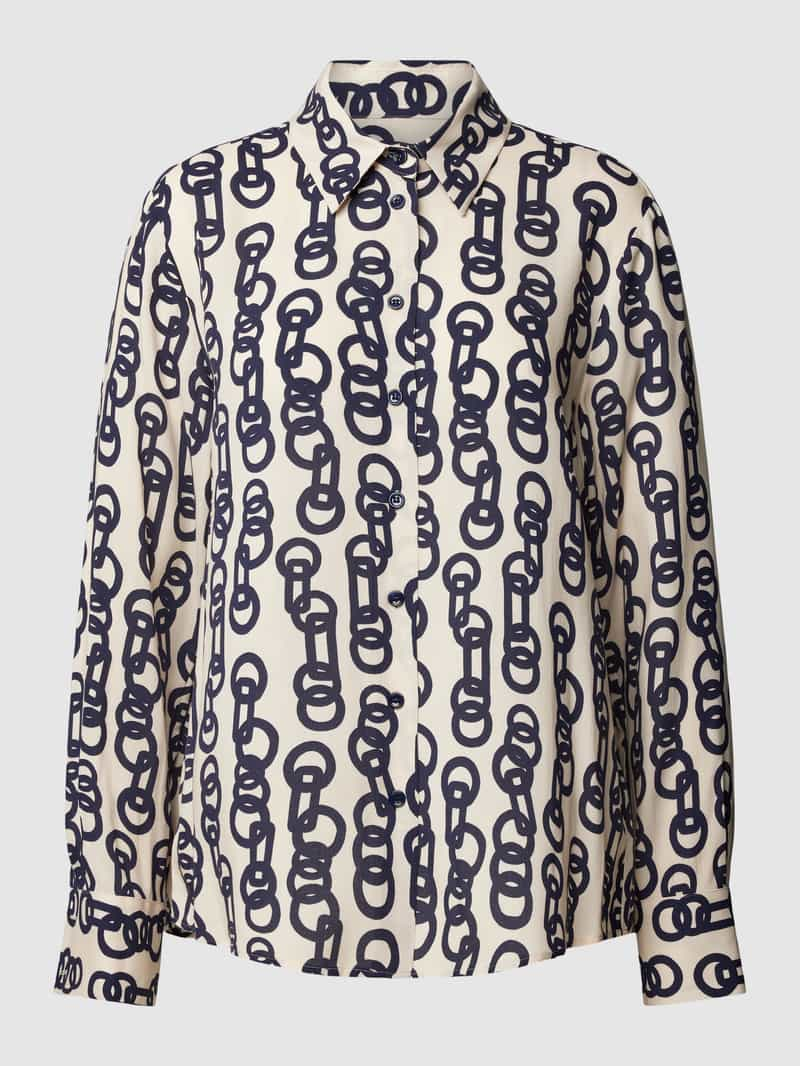 seidensticker Blouse met all-over motiefprint