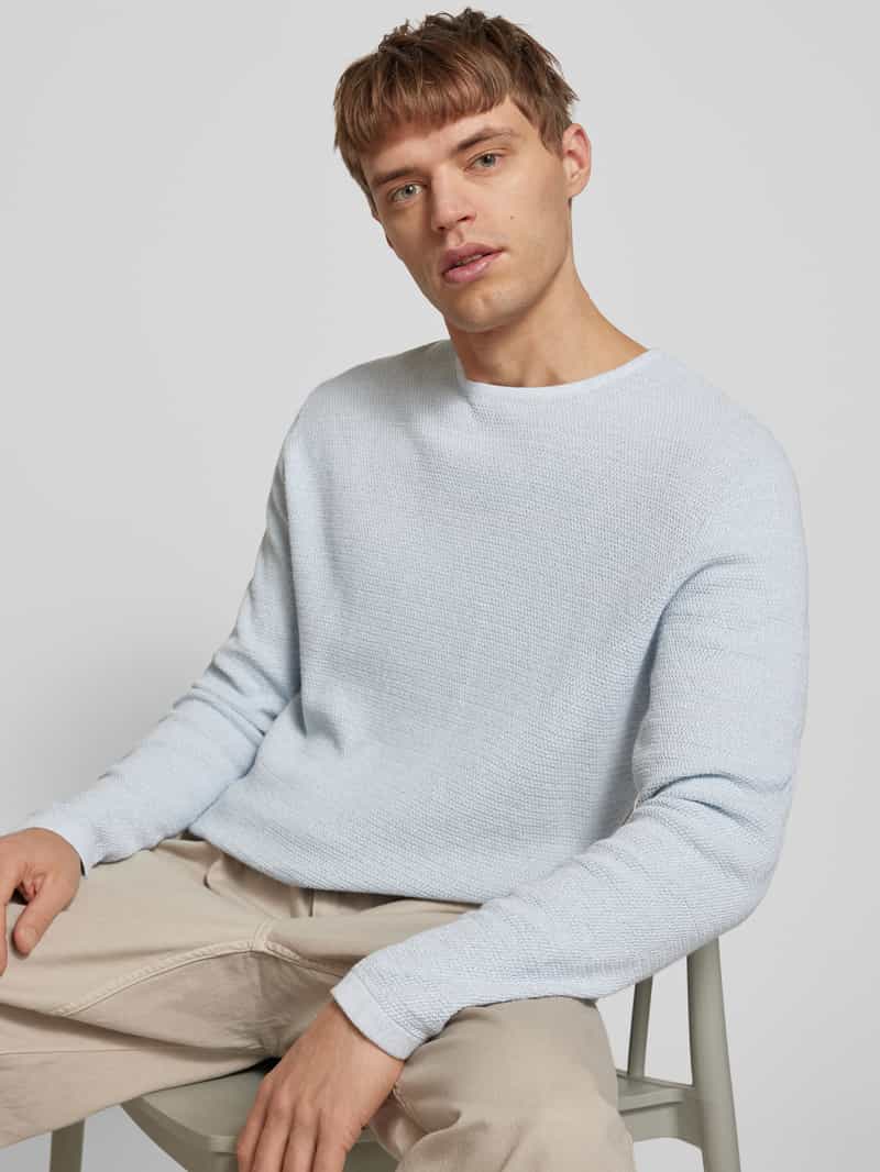 jack & jones Gebreide pullover met ribboorden model 'GEORGE'