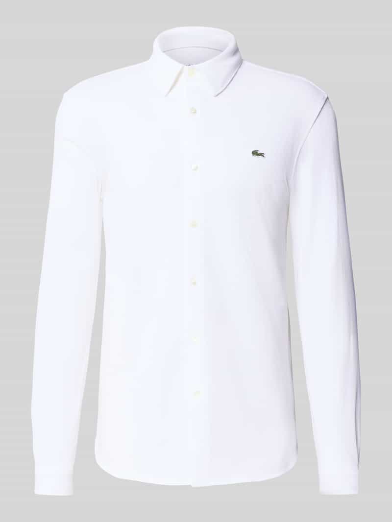 Lacoste Slim fit vrijetijdsoverhemd in gestructureerde look