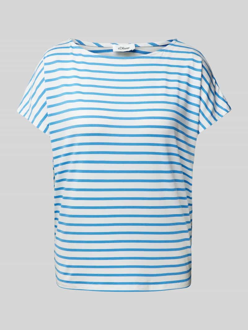 s.Oliver RED LABEL Relaxed fit T-shirt in mix van viscose en elastaan