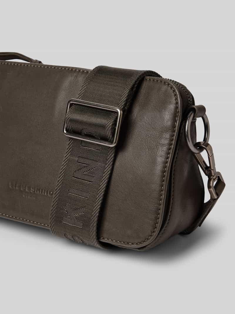 liebeskind berlin Leren handtas met label in reliëf model 'CLARICE'