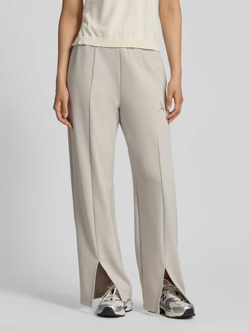 Armani Exchange straight fit sweatpants van elastische viscosemix