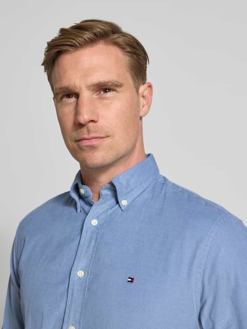 Tommy Hilfiger Regular fit corduroy overhemd van puur katoen