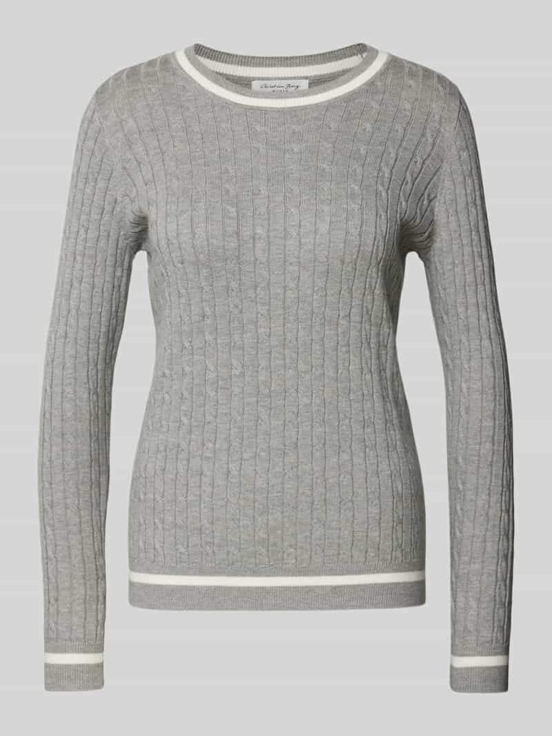 Christian Berg Woman Gebreide pullover met ribboorden