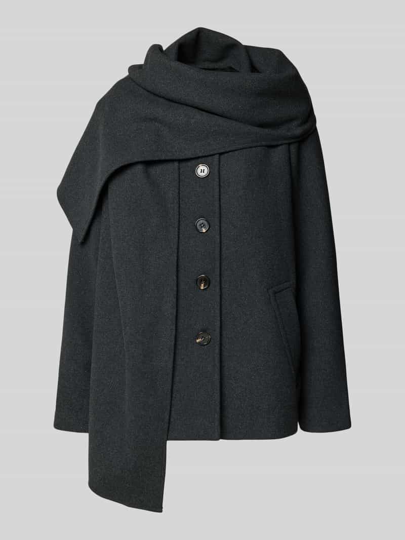 Vero Moda Regular fit lange jas met sjaalkraag model 'UNALAURA'