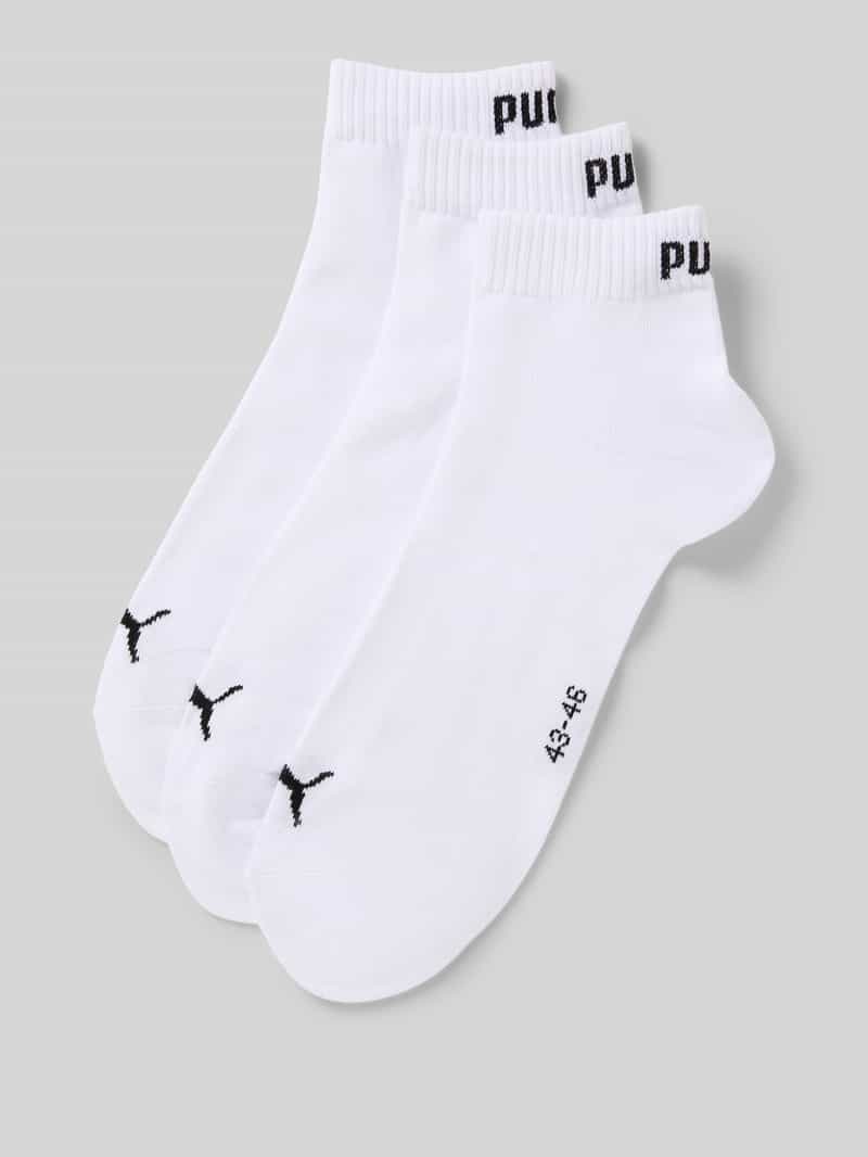 Puma Sneakersokken met logo in set van 3 wit, foto 4
