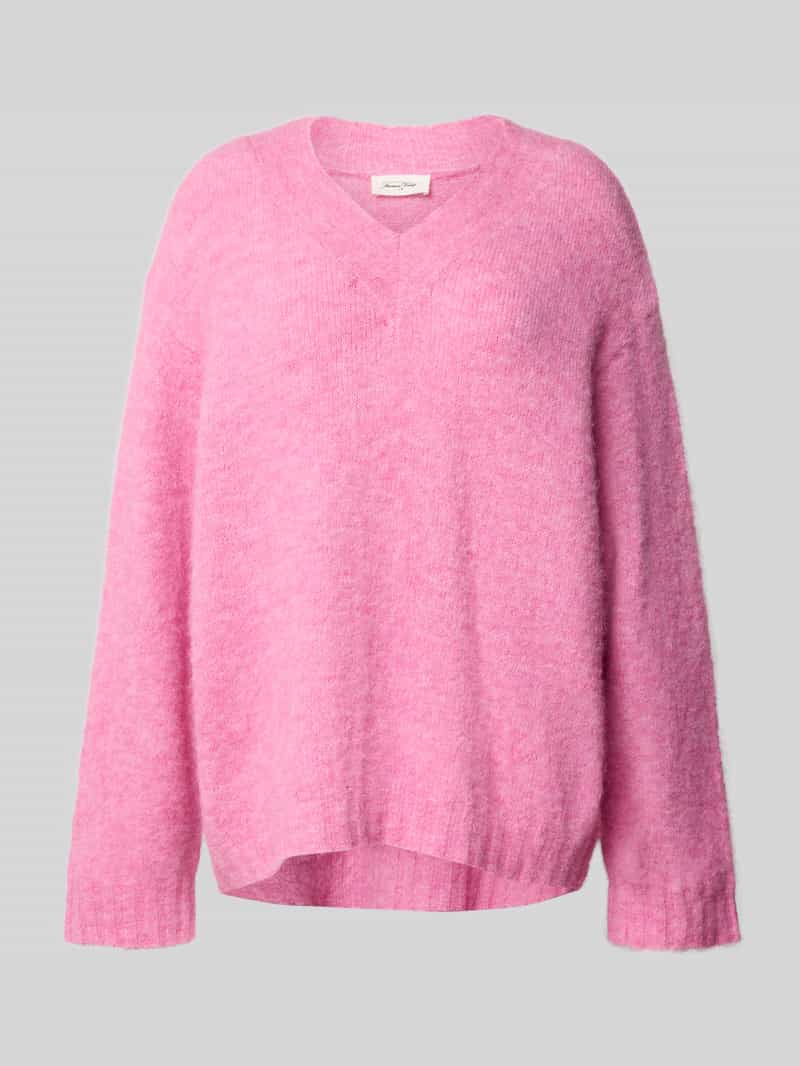 American vintage Gebreide pullover met ribboorden