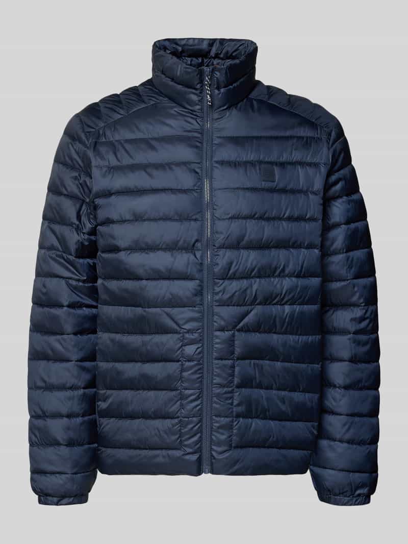 jack & jones Gewatteerd jack met opstaande kraag en ritszakken