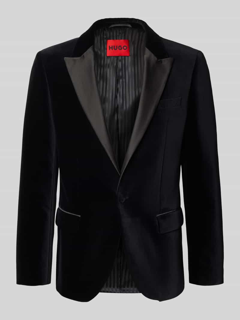 HUGO Slim fit smoking van katoenfluweel model 'HENRY254E1X'