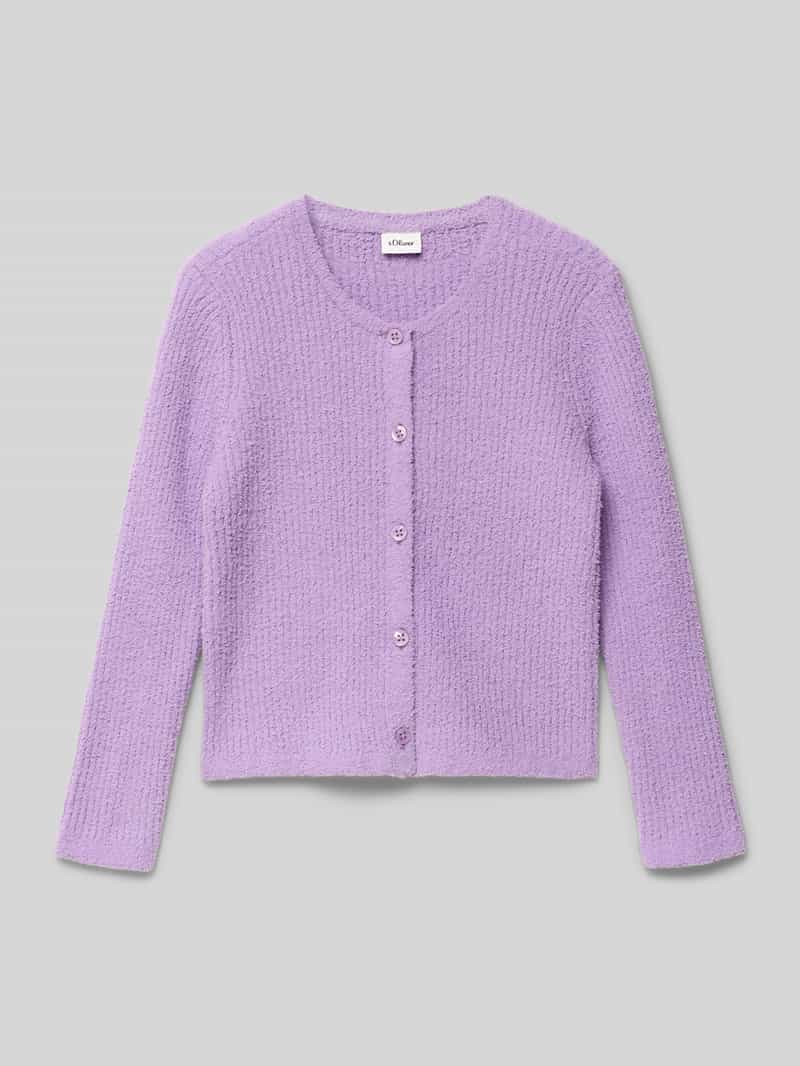 s.Oliver RED LABEL Regular fit gebreid jack van ribtricot