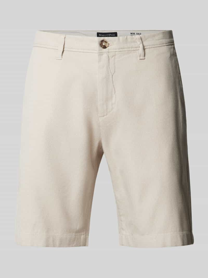 Marc O'Polo Regular fit bermuda met structuurmotief