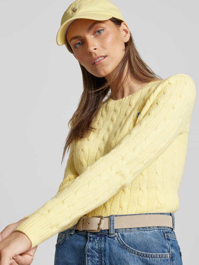 Polo Ralph Lauren Pullover met kabelpatroon model 'JULIANNA'