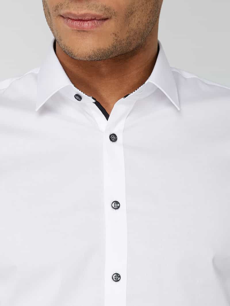 OLYMP No. Six Super slim fit zakelijk overhemd van popeline