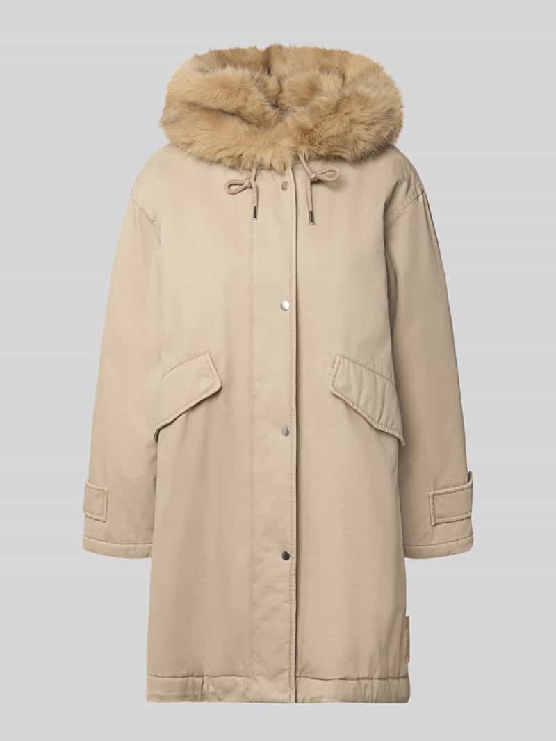 Regular fit parka van puur katoen