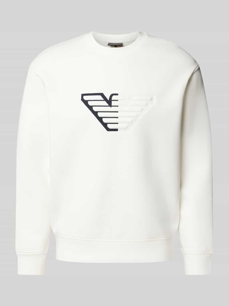 Emporio Armani Sweatshirt met ribboorden