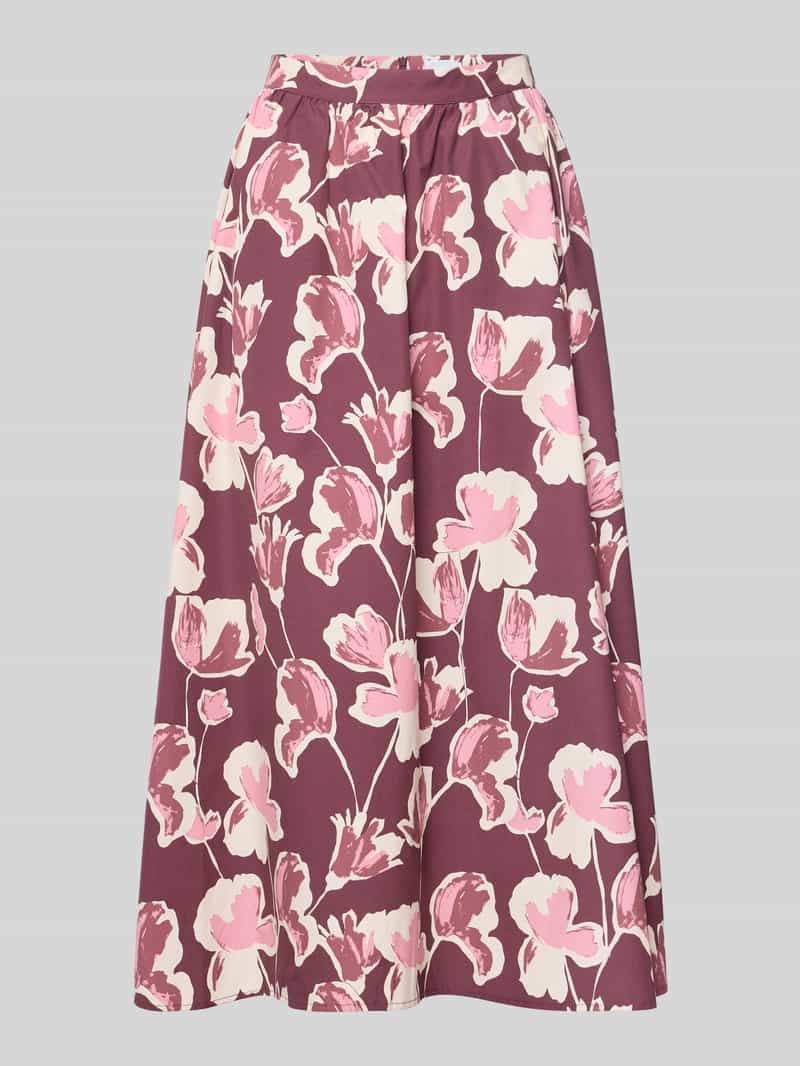 Jake*s Collection Regular fit midirok in A-lijn