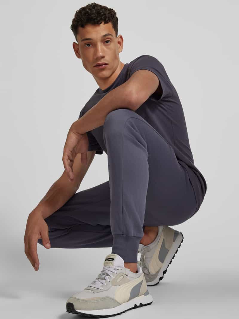 PUMA PERFORMANCE Regular fit sweatpants met labelprint
