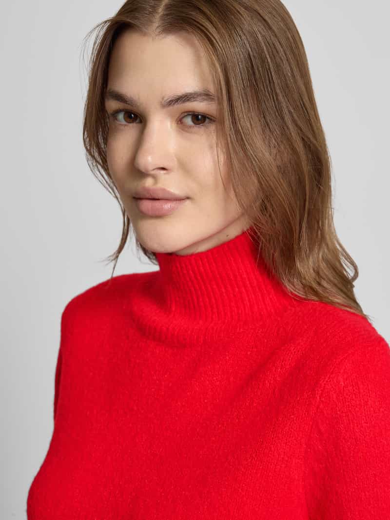 Jake*s Casual Regular fit gebreide pullover met opstaande kraag