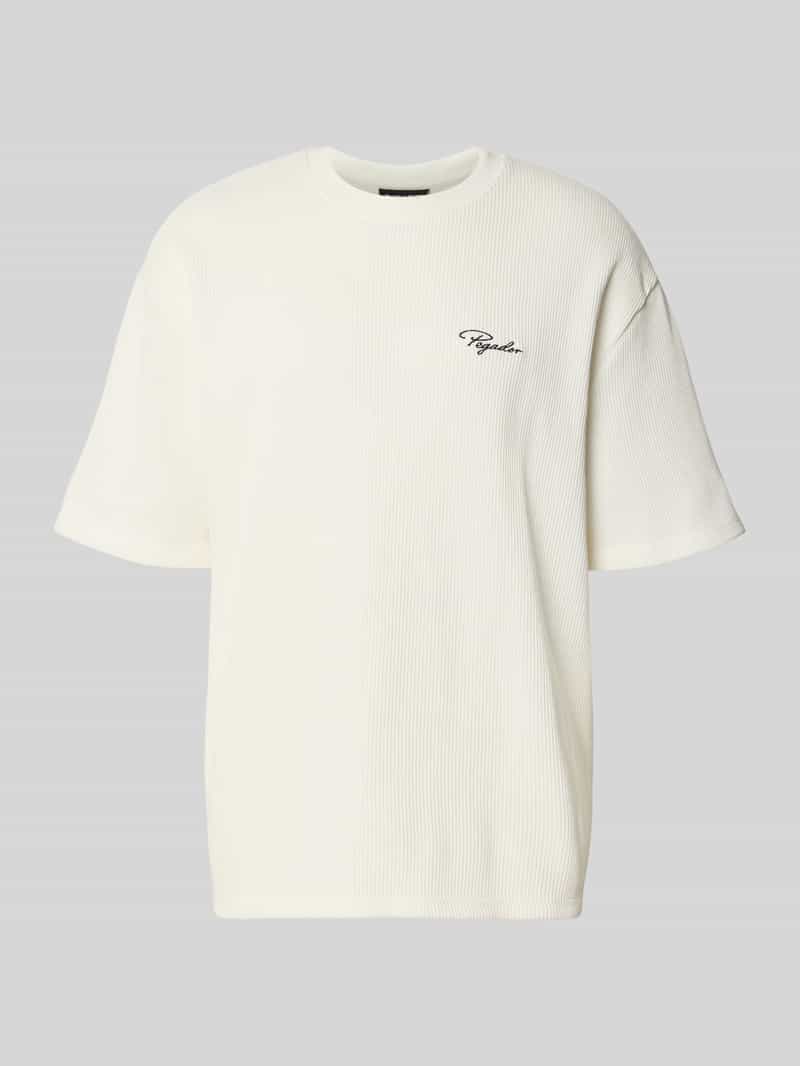 Overzized T-shirt met structuurpatroon