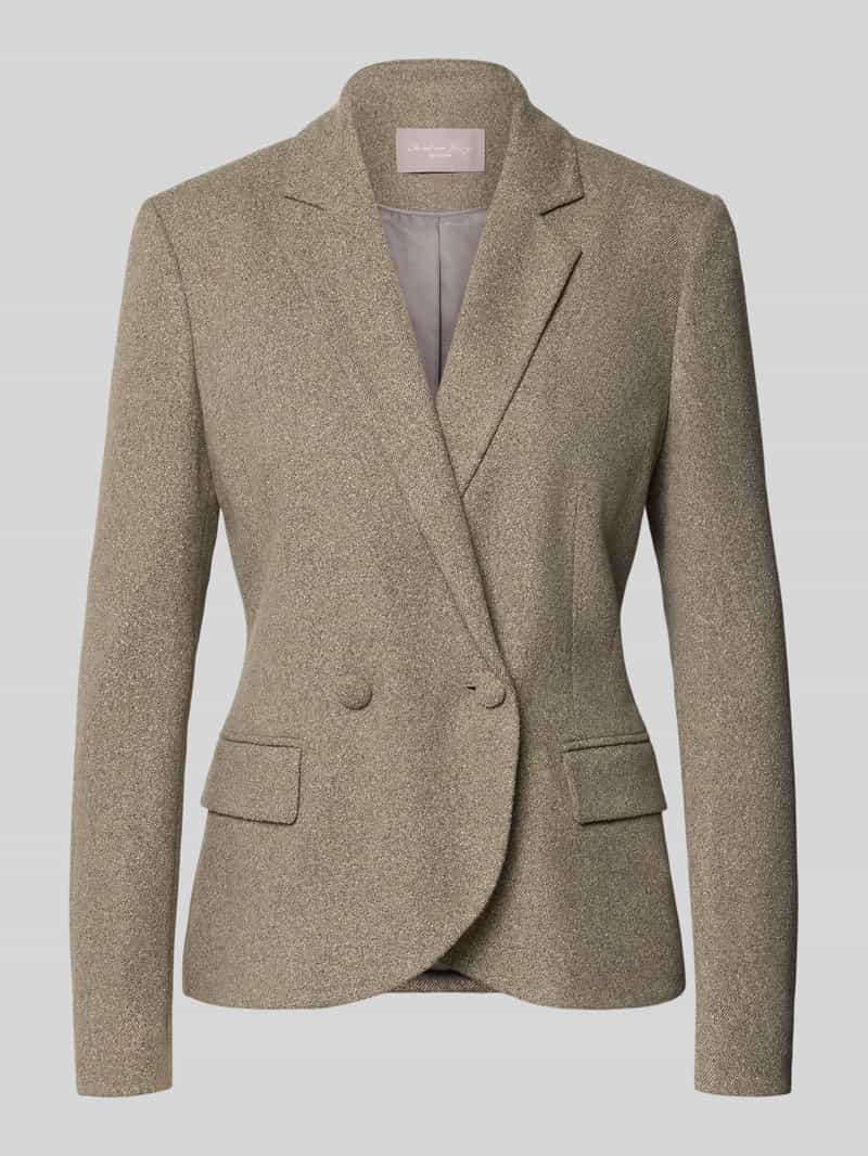 Christian Berg Woman Selection Slim Fit blazer met klepzakken