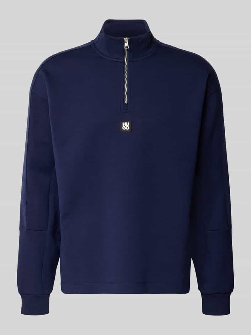 HUGO Regular fit sweatshirt van katoenmix model 'DANOVOTOP'