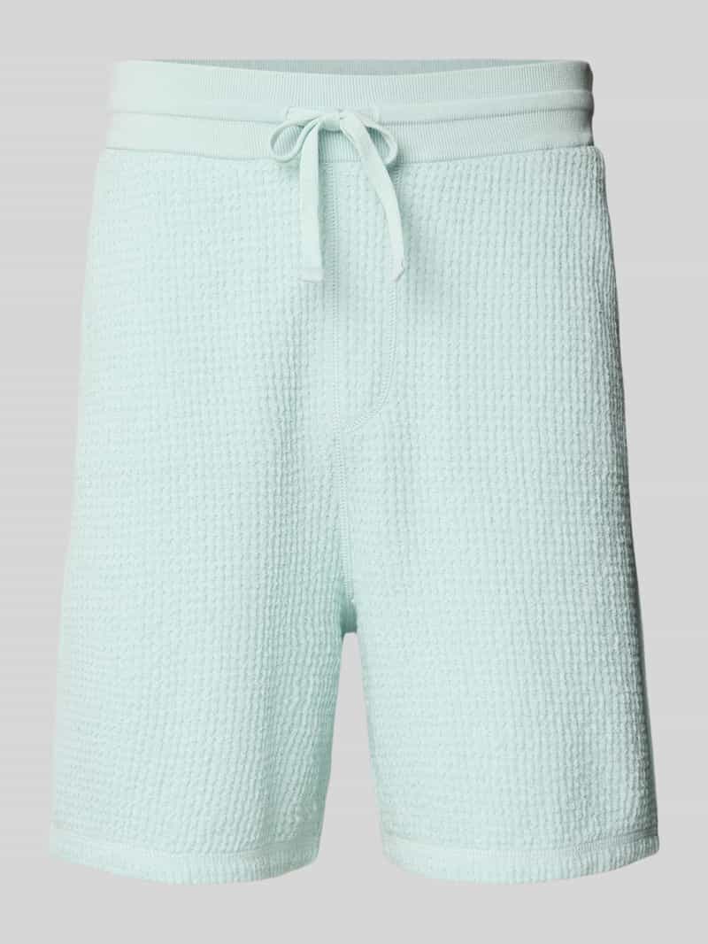Boss Orange Regular fit sweatshorts met structuurmotief model 'Amoffle'