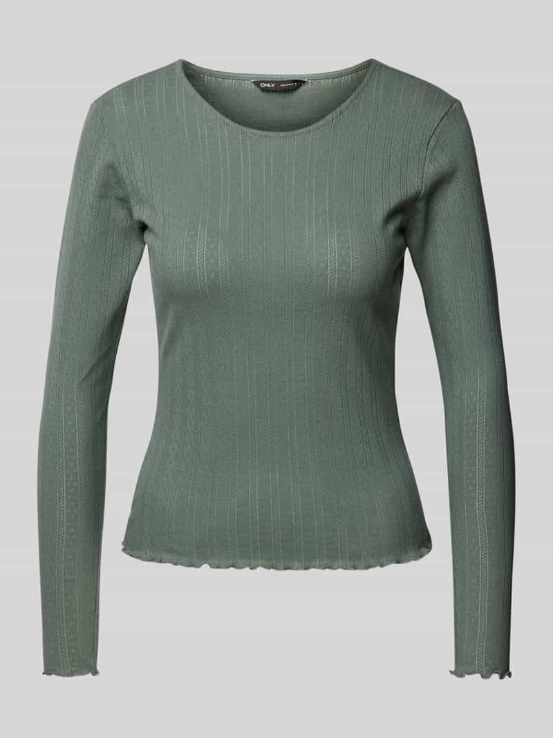 Only Shirt met lange mouwen en ronde hals model 'CARLOTTA'