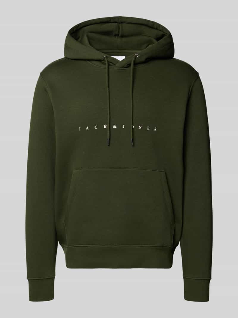 jack & jones Hoodie met labelprint