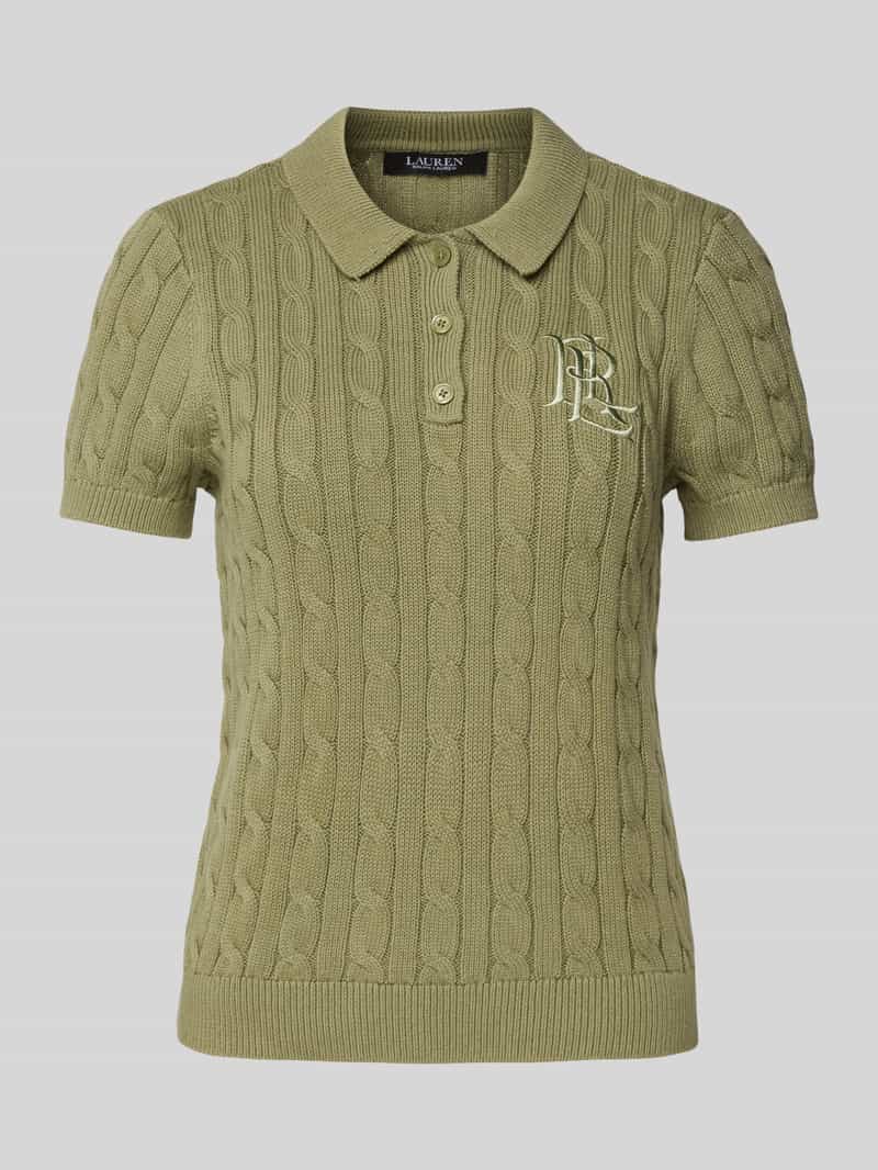 Lauren Ralph Lauren Poloshirt in gebreide look