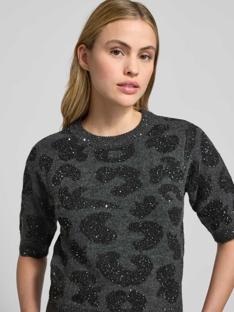 Vero Moda Shaped fit gebreide pullover met wol model 'ZUZU 2 4 O-NECK PULLOVER'