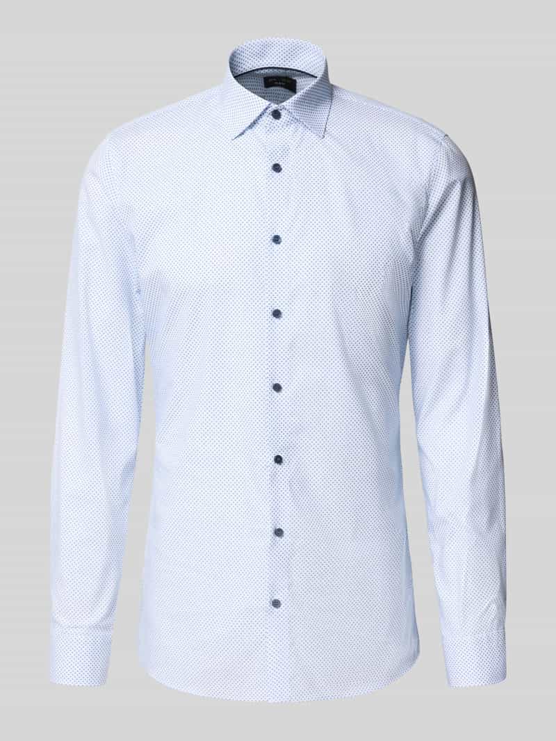 OLYMP No. Six Super slim fit zakelijk overhemd met kentkraag