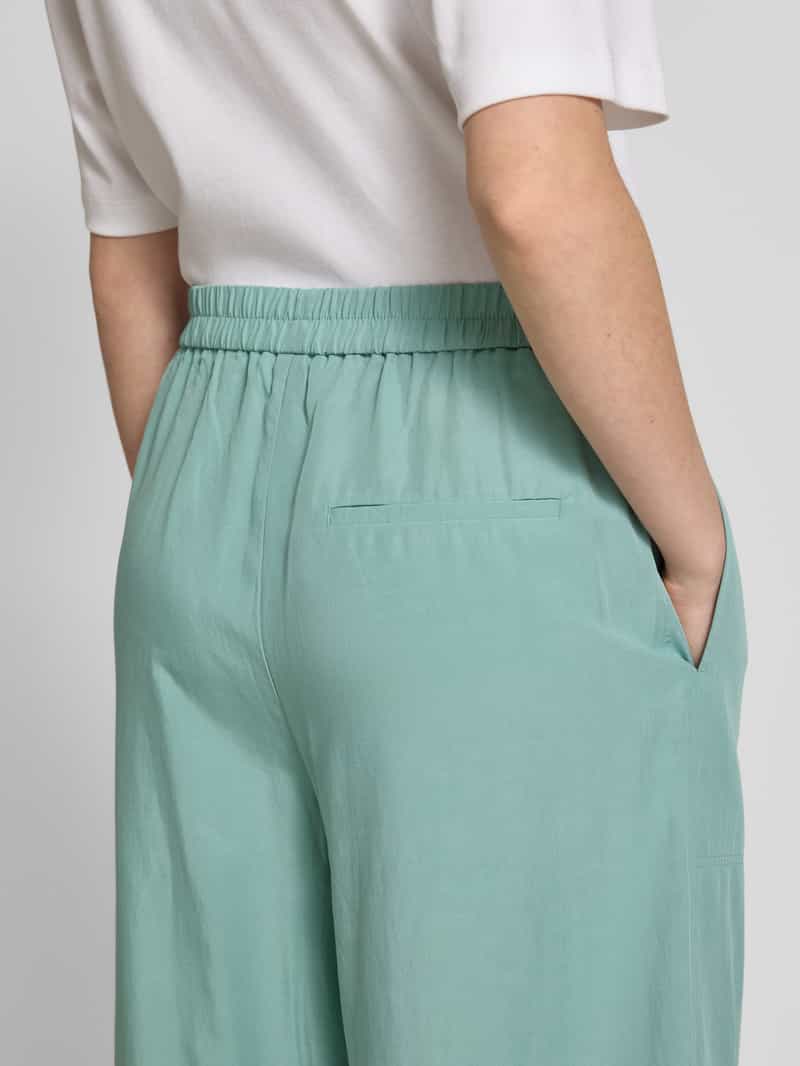 Marc O'Polo Wide leg culotte van een mix van lyocell en linnen
