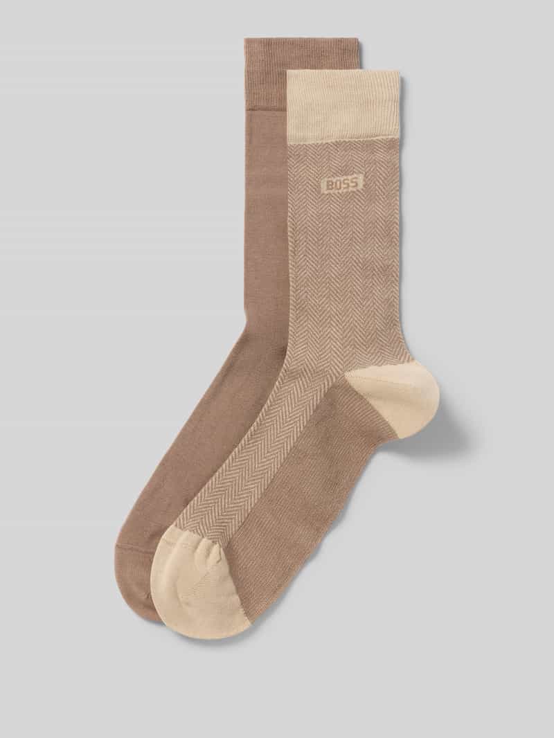 Kousen van katoenmix in set van 2