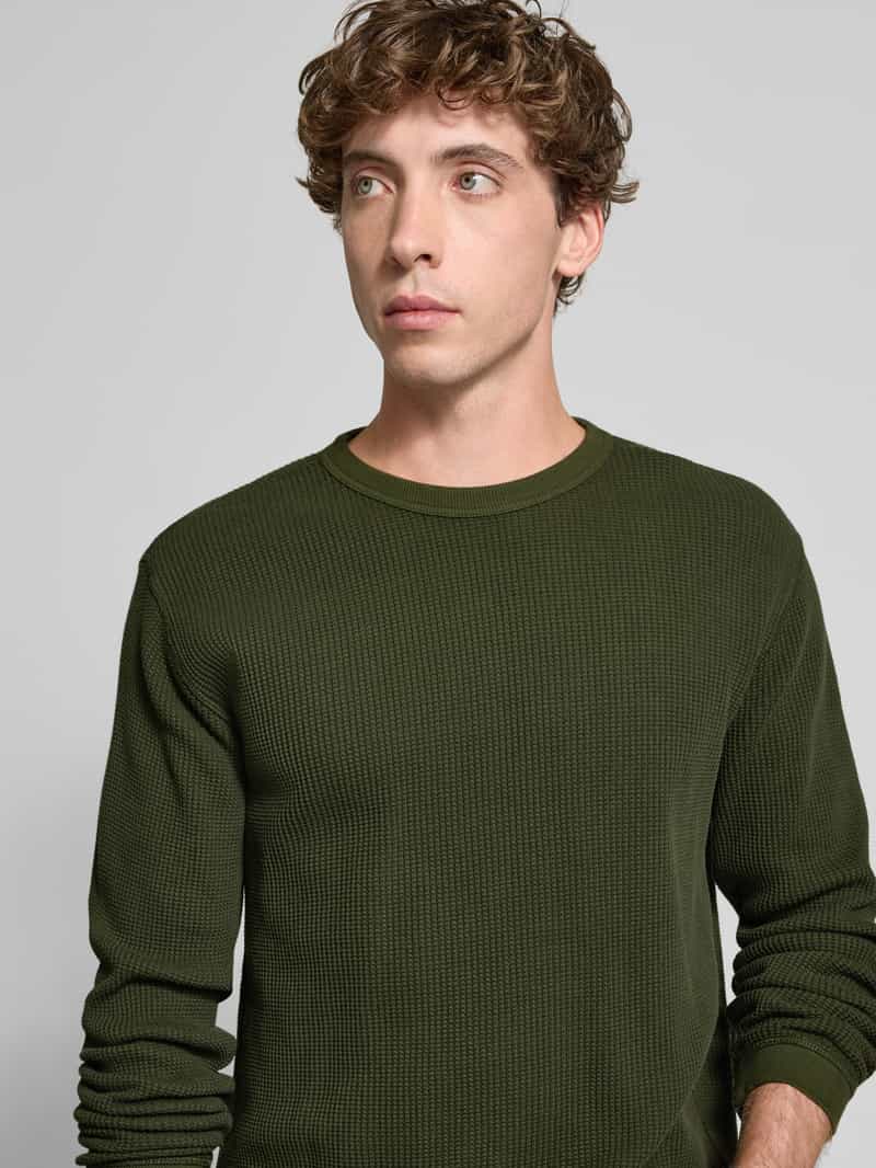 Levi's Relaxed fit shirt met lange mouwen en ronde hals
