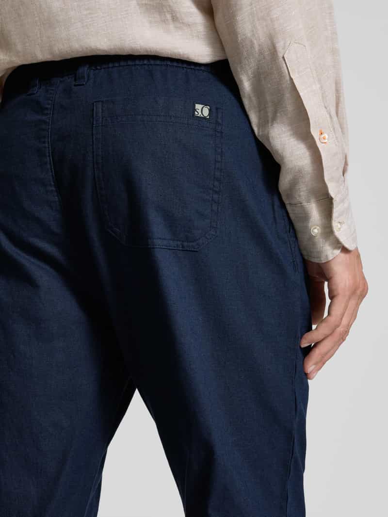 s.Oliver RED LABEL Relaxed fit chino met tunnelkoord