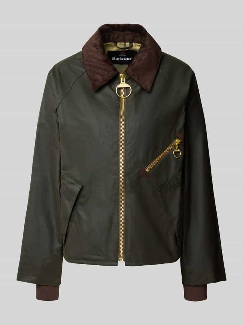 Barbour Arlene Wax groene gewaxt katoenen jas