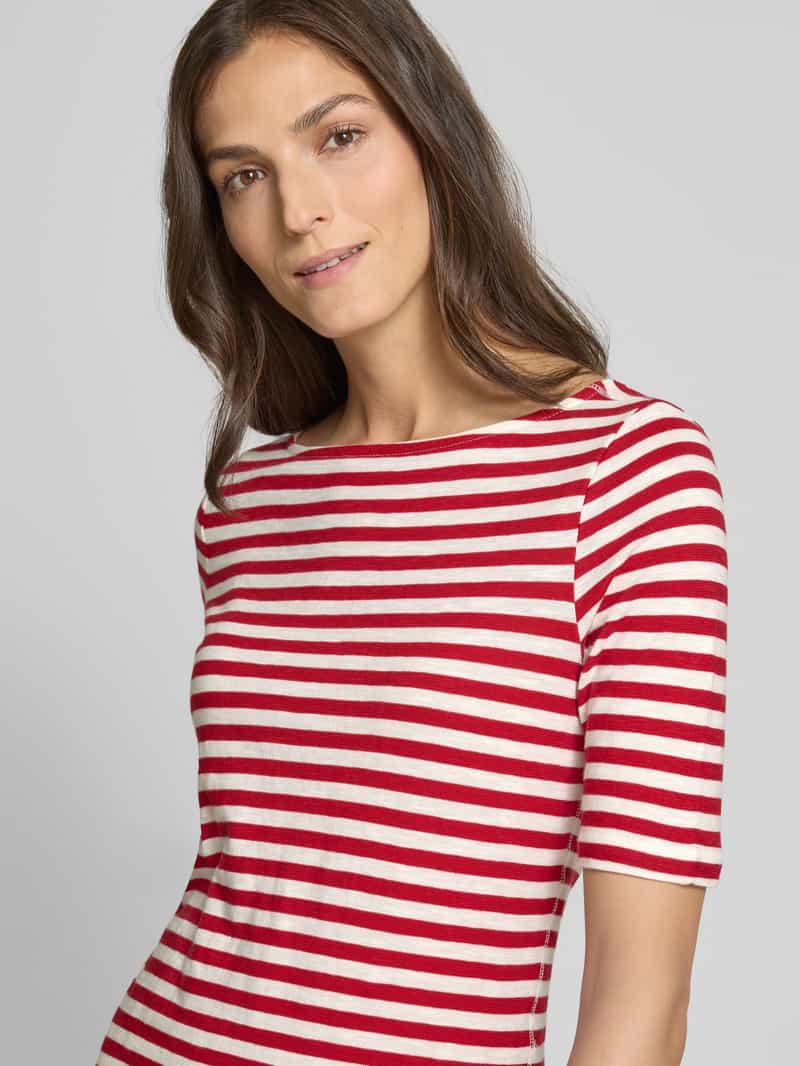 s.Oliver RED LABEL Slim fit gebreid shirt van puur katoen