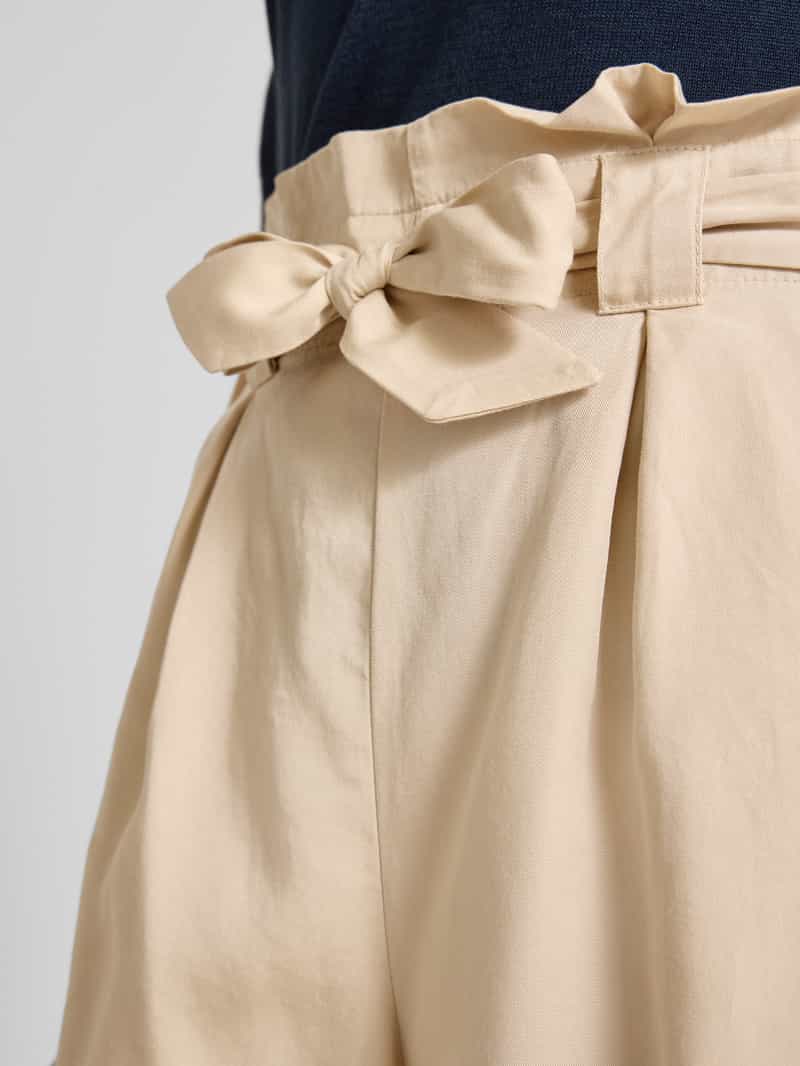 Tom Tailor Denim Regular fit korte broek met strikceintuur