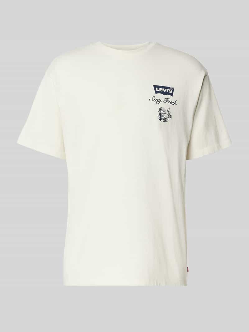 Levi's T-shirt met labelprint