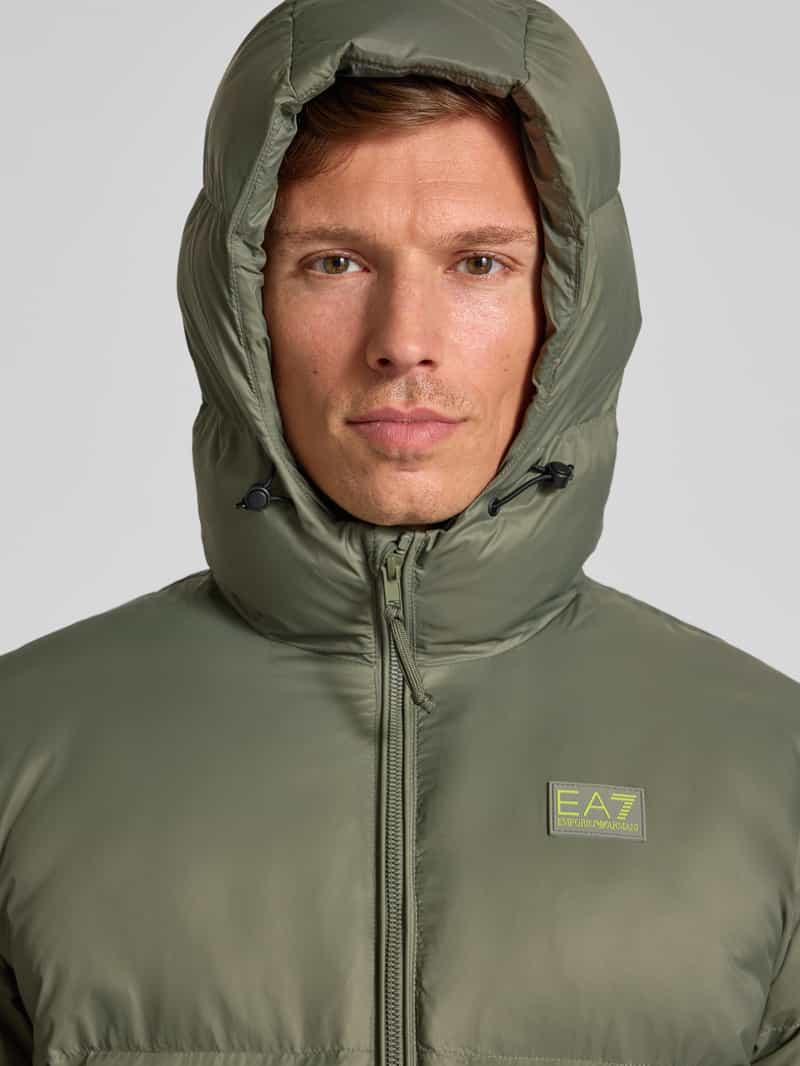 EA7 Emporio Armani Gewatteerd jack met labelpatch model 'MOUNTAIN