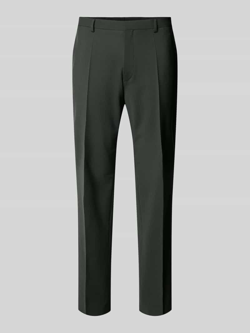 Boss Regular fit pantalon van scheerwolmix