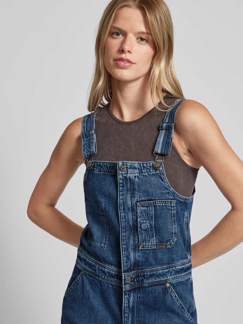 G-Star Raw Straight fit tuinbroek met borstzakken model 'Dungaree'