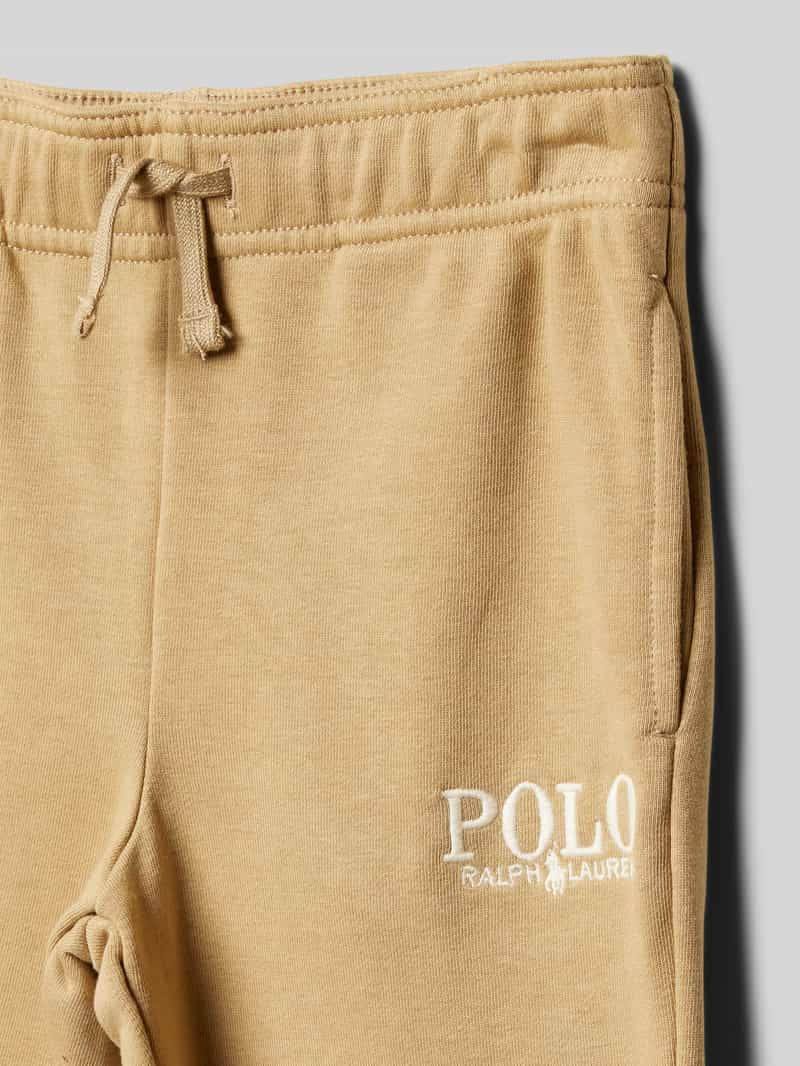 Polo Ralph Lauren Kids Regular fit sweatpants met labelstitching