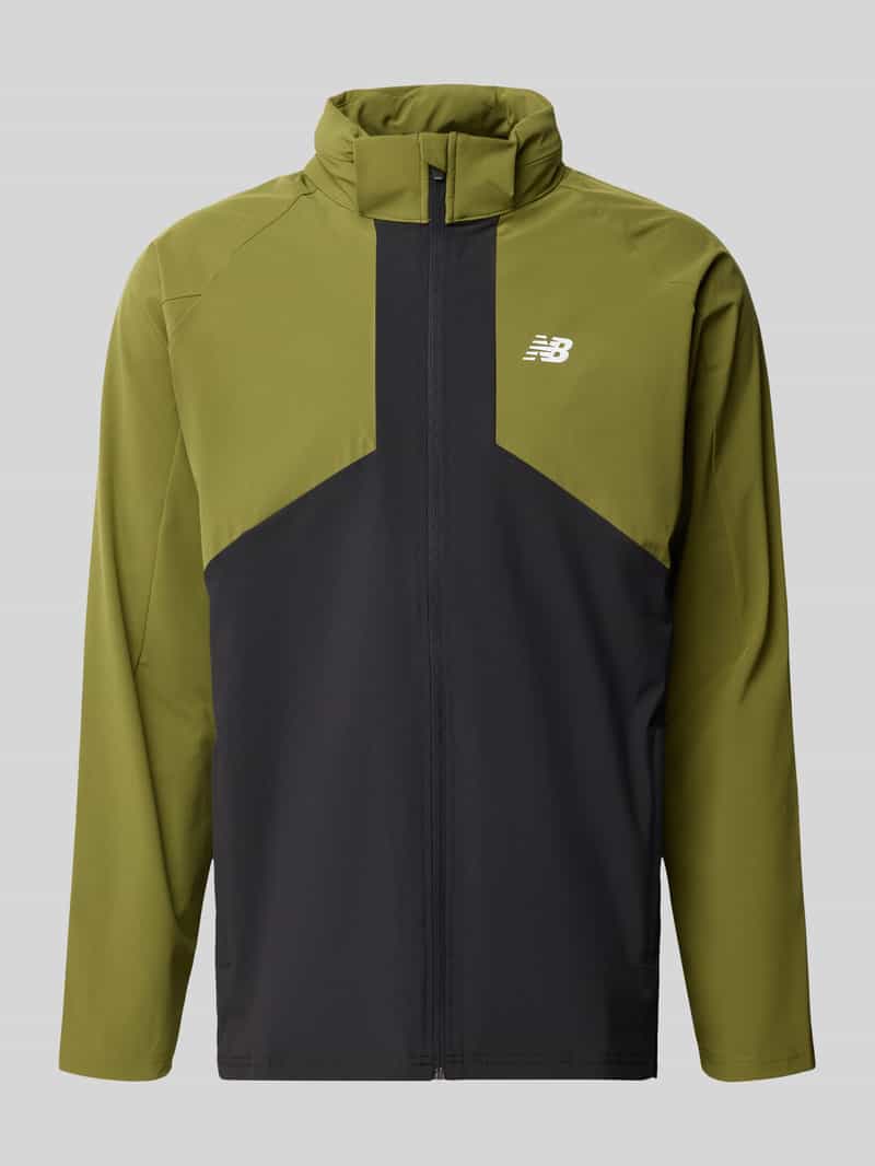 New Balance Trainingsjack met opstaande kraag en ritssluiting