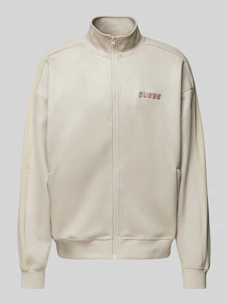 Guess Activewear Sweatjack met labelstitching model 'MOJO'