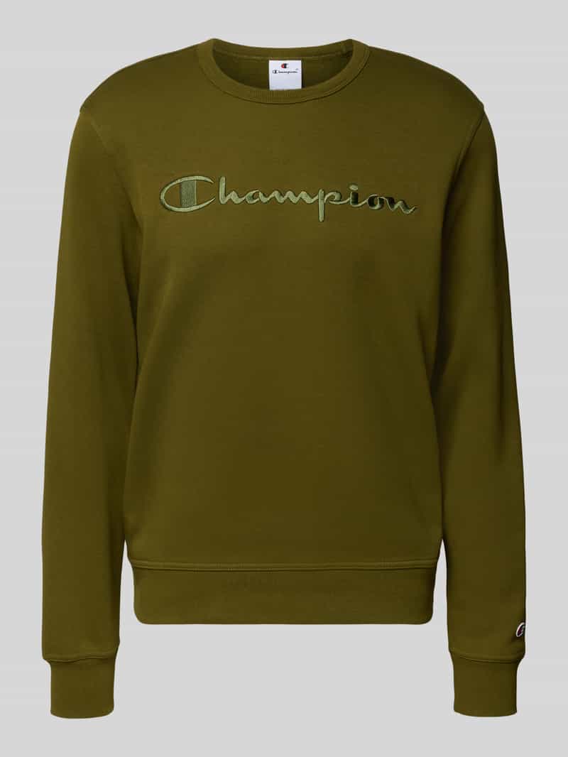 Champion Sweatshirt met labelstitching en ronde hals