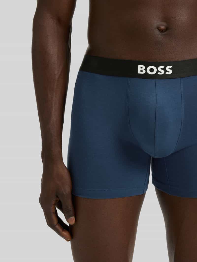 Boss Regular fit broek van katoenmix