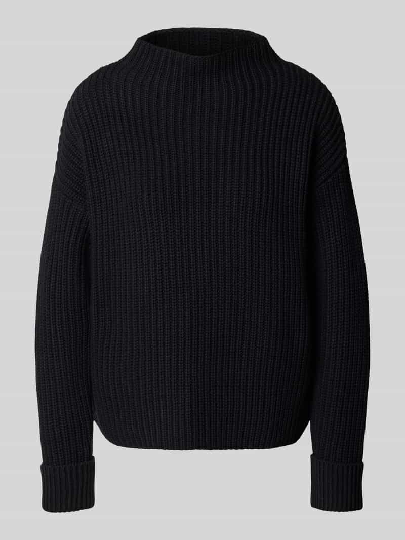 Selected Femme Regular fit gebreide pullover van katoenmix model 'SELMA'